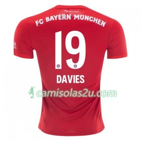 Camisolas de Futebol FC Bayern München Alphonso Davies 19 Equipamento Principal 2019/20 Manga Curta